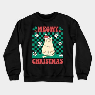 Meowy Christmas Sublimation Crewneck Sweatshirt